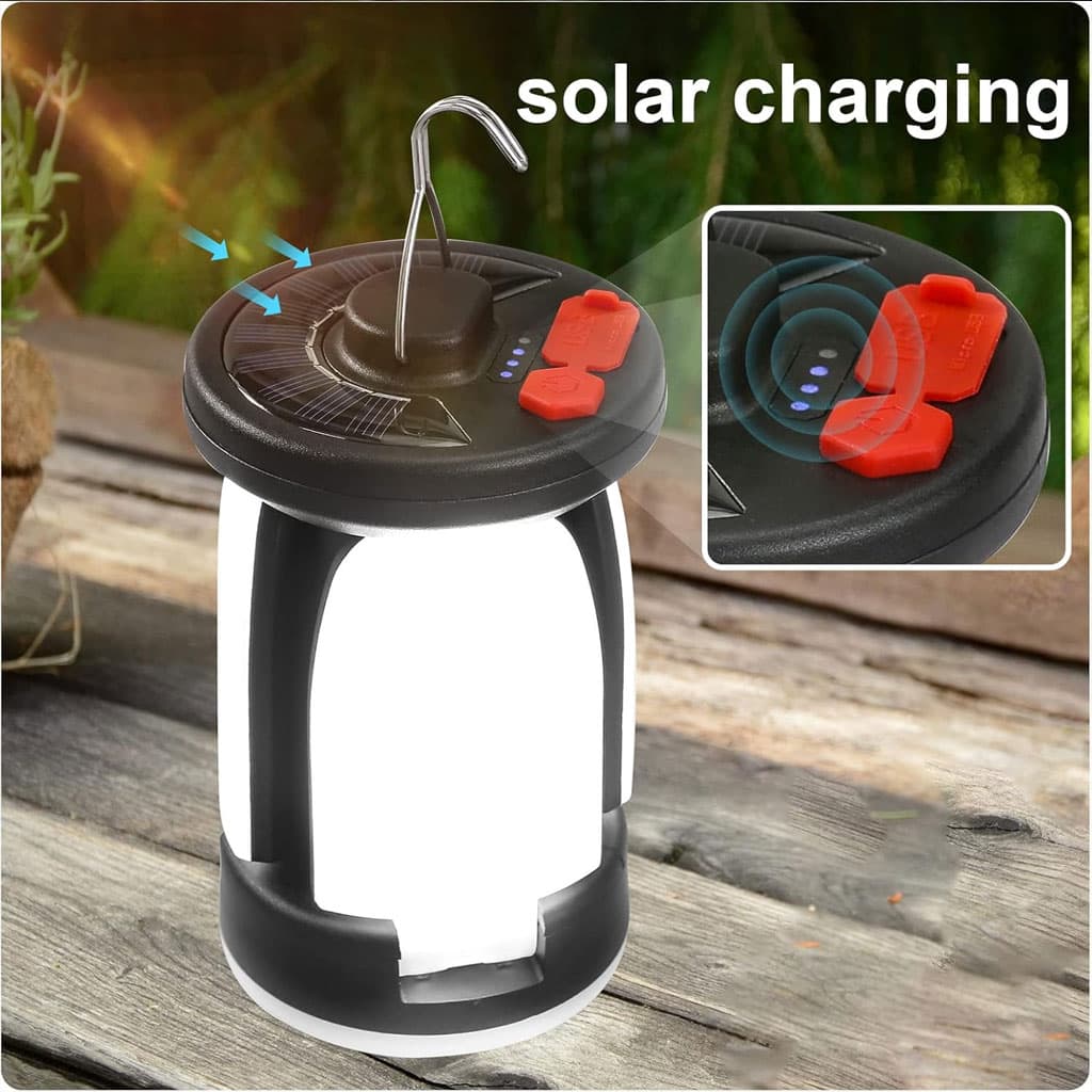 Lanterne de camping Rechargeable avec 6 modes d’éclairage, 60 LED - Camping et Randonnée - صورة 2