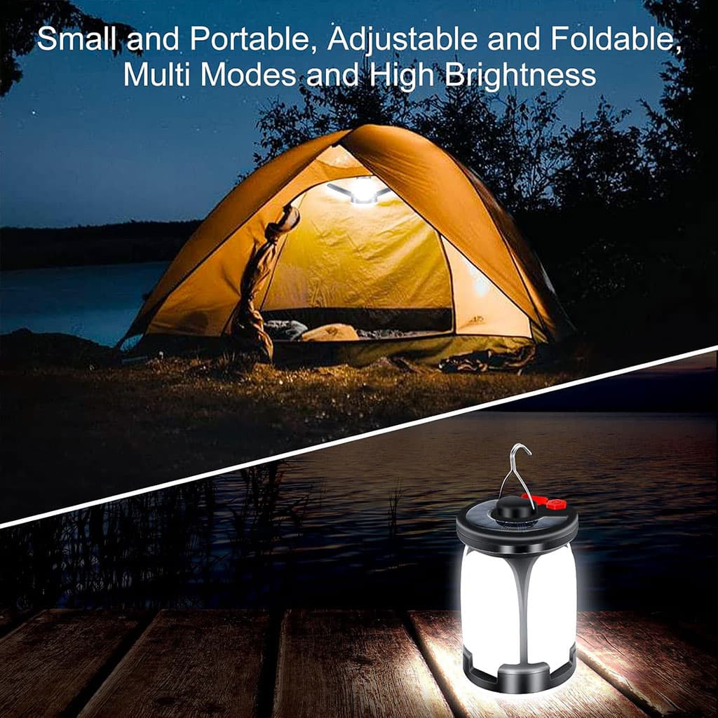 Lanterne de camping Rechargeable avec 6 modes d’éclairage, 60 LED - Camping et Randonnée - صورة 6