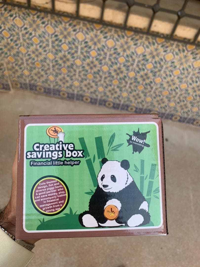 Tirelire automatique avec un mignon petit panda à l’intérieur - Jouet & Gaming - صورة حقيقية 10