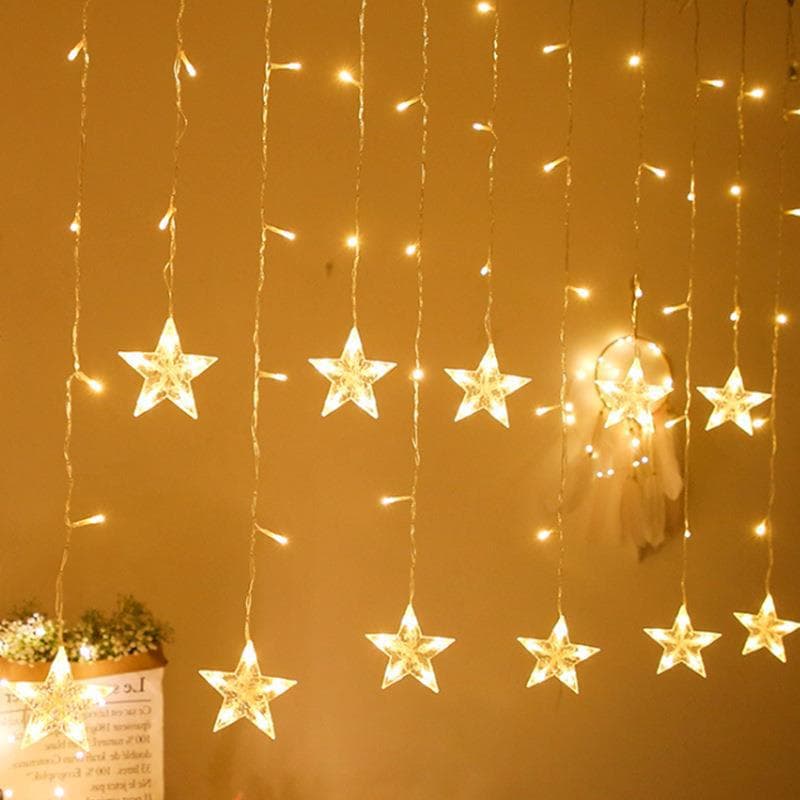 Guirlande lumineuse rideau Stars LED Imperméable 2.5/3.5M 220V - Électronique - صورة 3