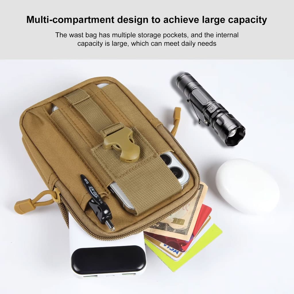 Pochette Sac banane multifonction avec support pour téléphone - Sac à dos et Mode - صورة 4