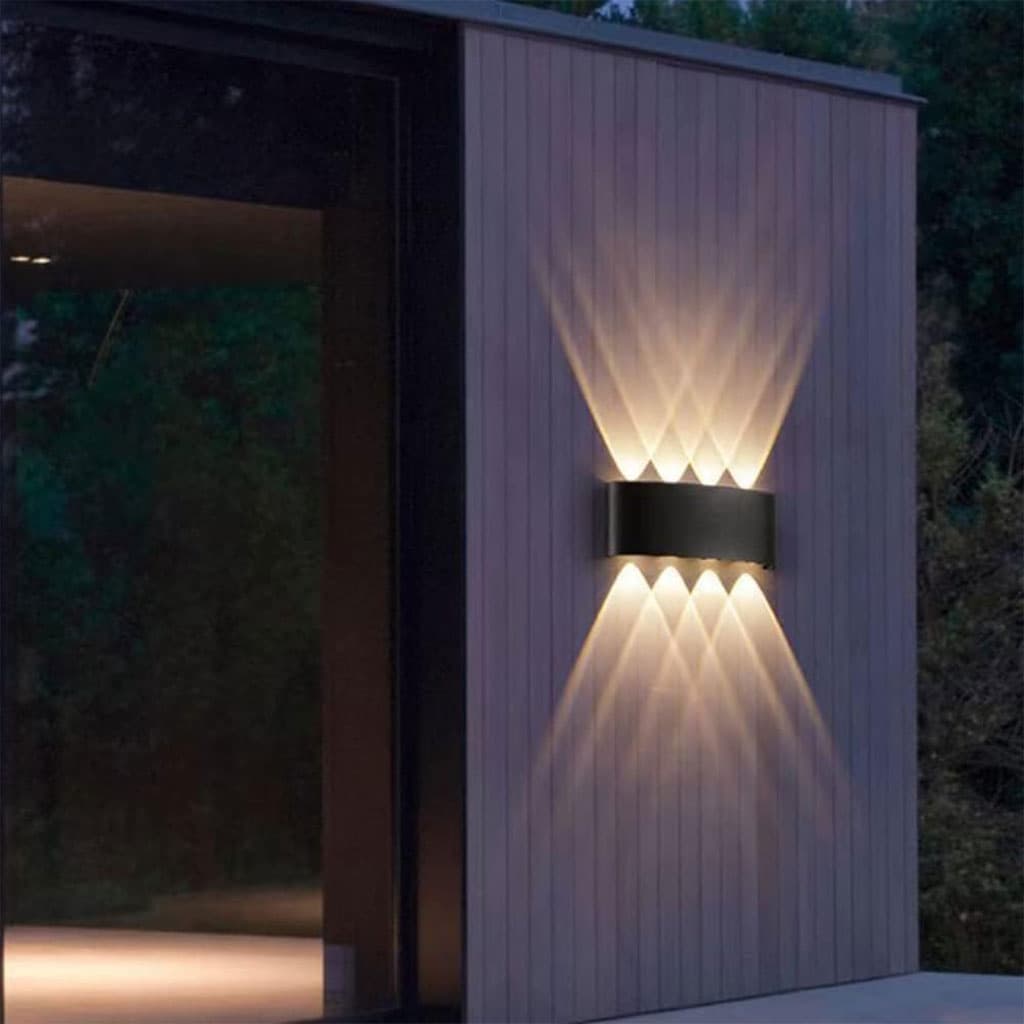 Applique Murale LED 8W D’Éclairage Extérieur 4 Lampes en PP - Décoration - صورة 3