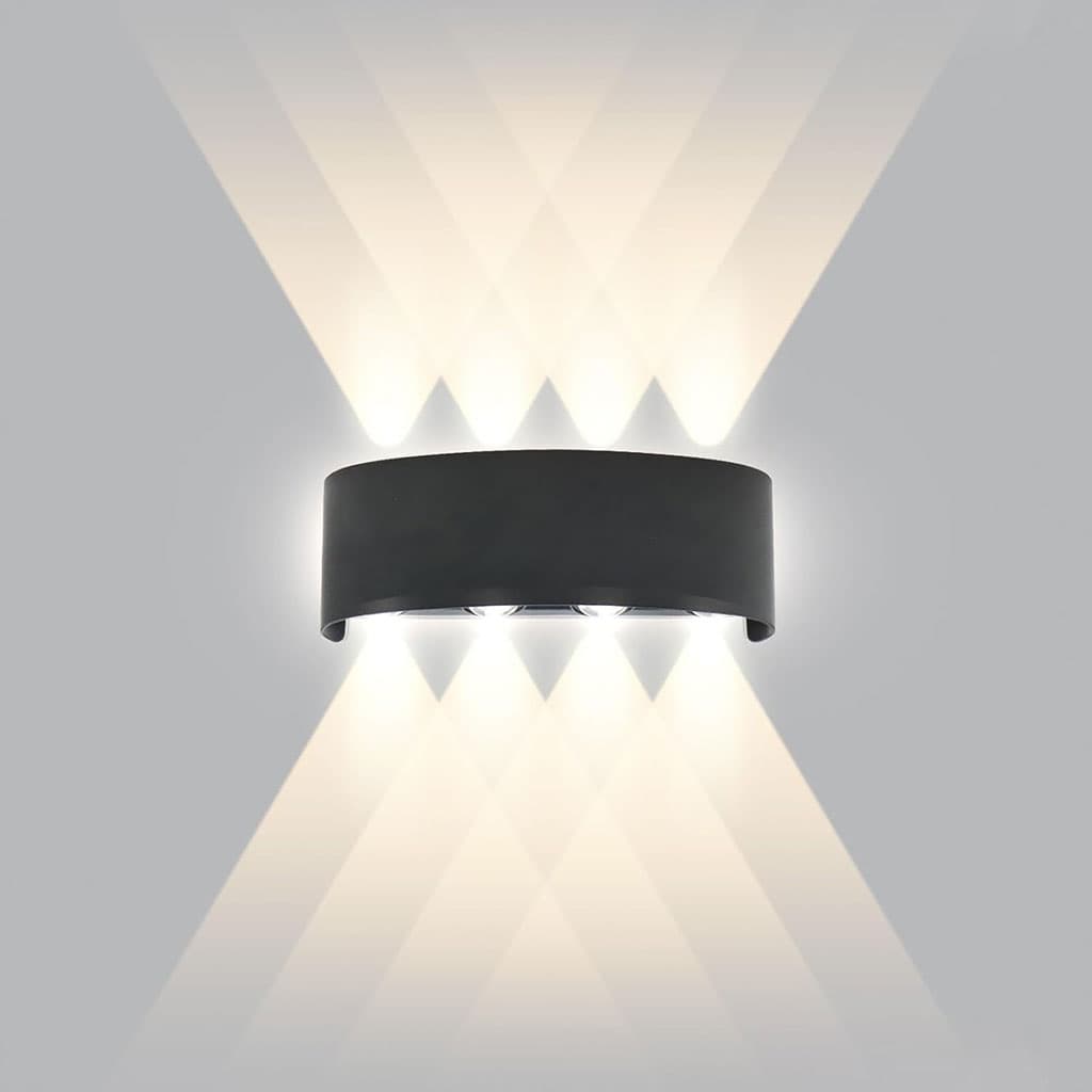 Applique Murale LED 8W D’Éclairage Extérieur 4 Lampes en PP - Décoration - صورة 4