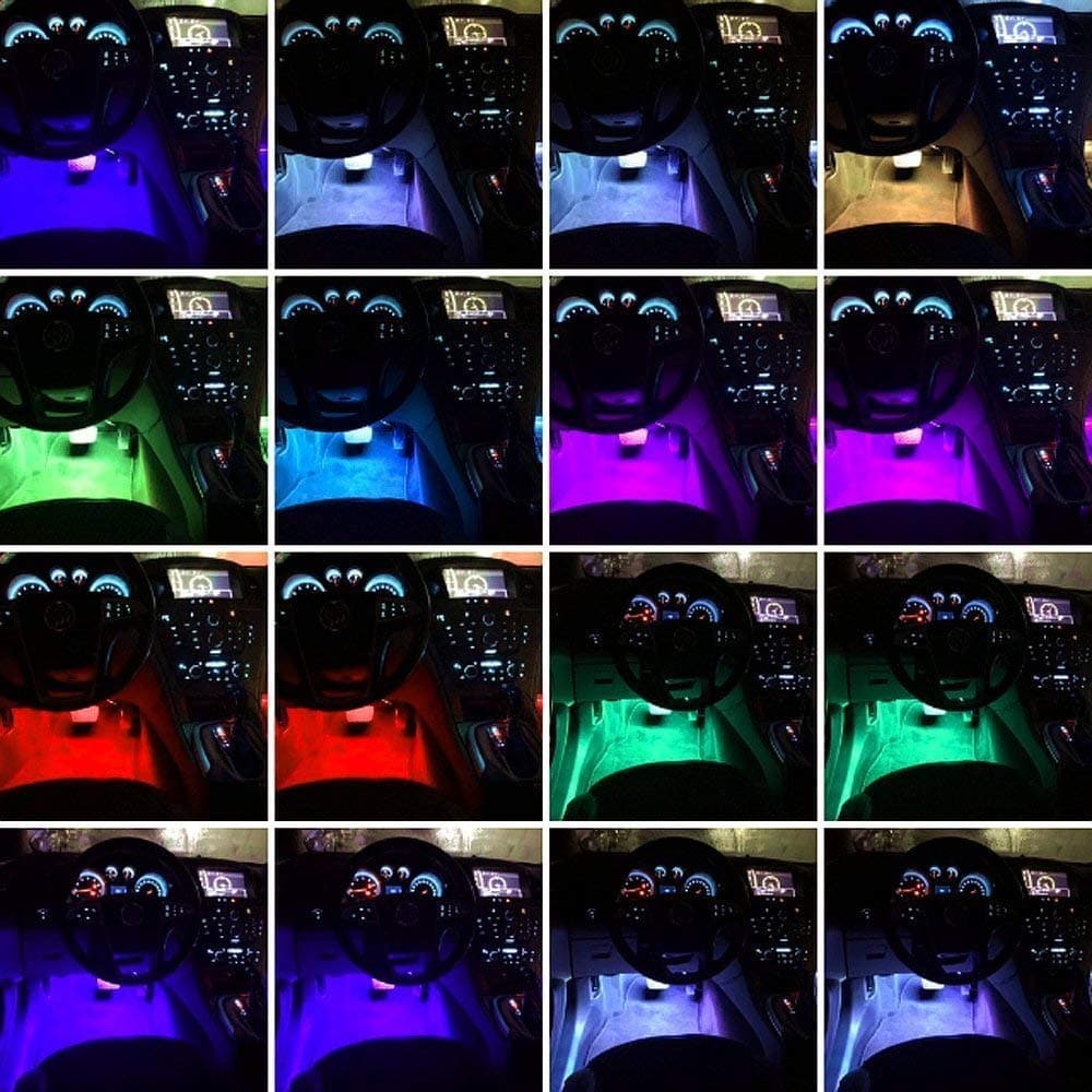 Sound atmosphere lamp 48 LED pour voiture - Accessoires Auto/Moto - صورة 5