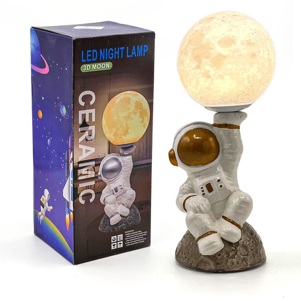 Veilleuse Astronaute et Lampe de Table en Céramique - Décoration - صورة 1