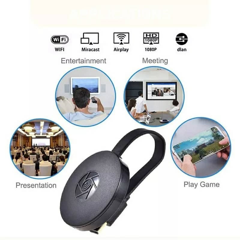 chromecast 4K WiFi Wireless Display Dongle TV Stick TV Stick Media Video Streamer HD - Électronique - صورة 4