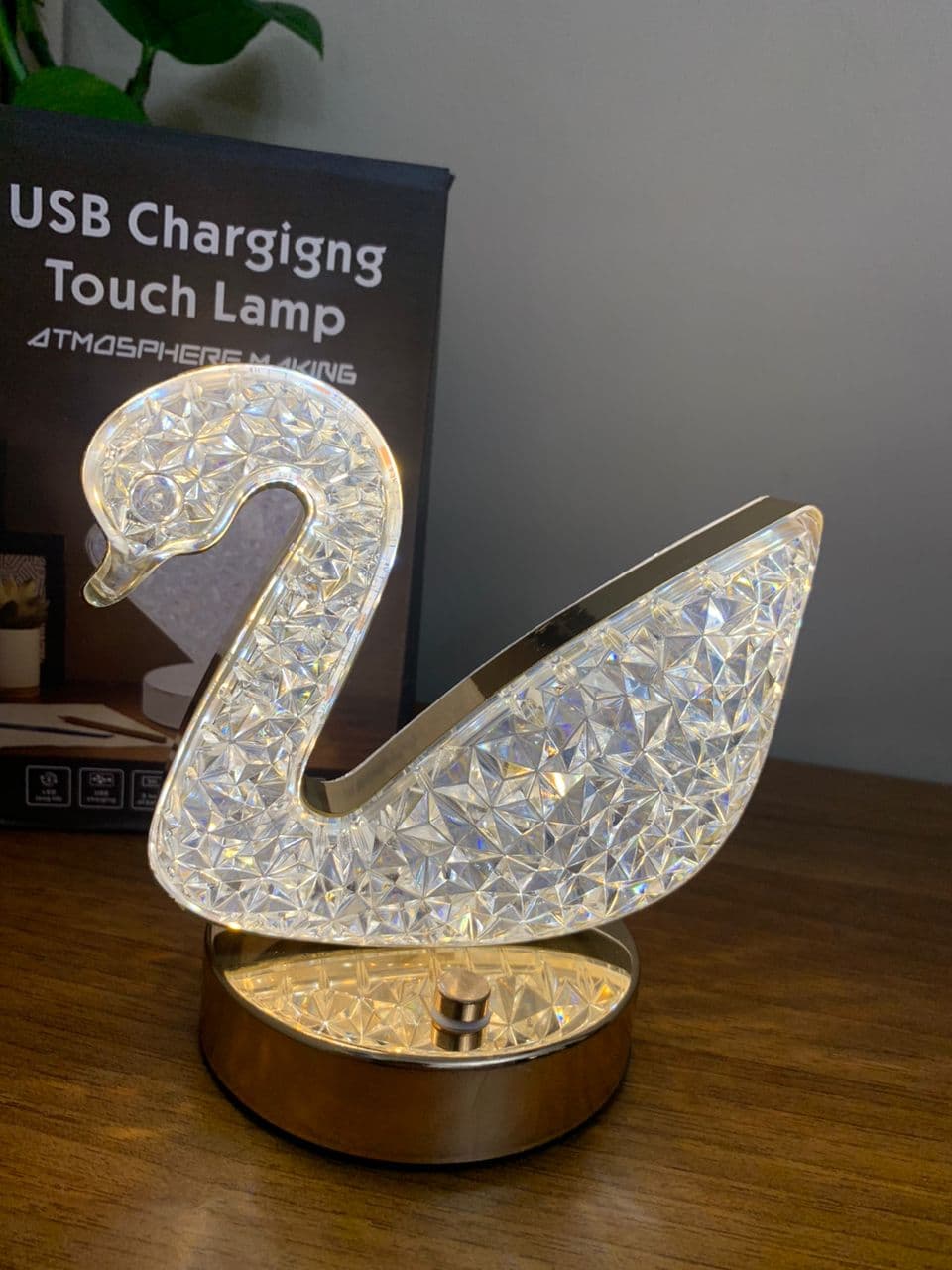Lampe de Table et Veilleuse à Intensité Variable en Crystal - Décoration - صورة حقيقية 9