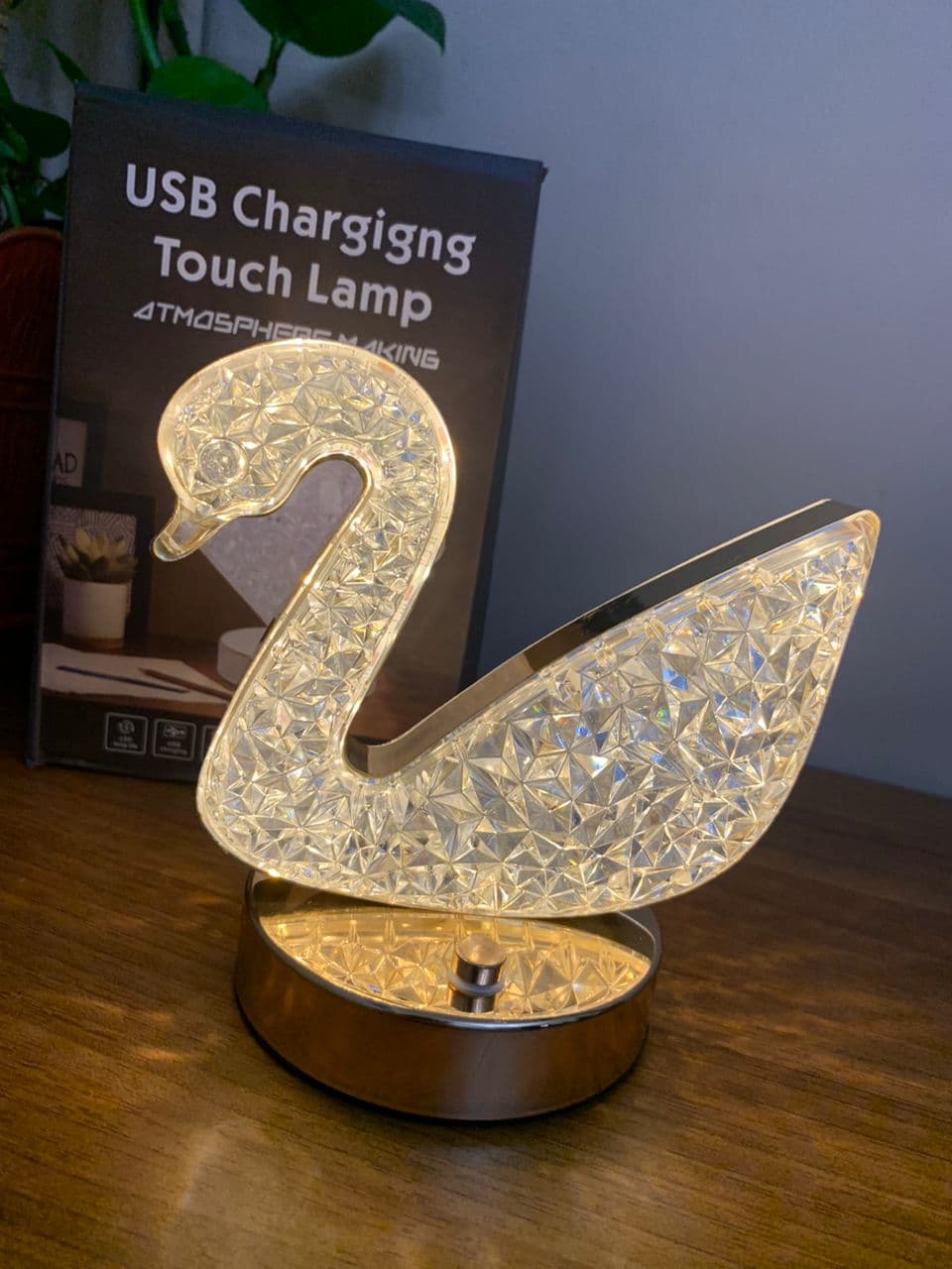 Lampe de Table et Veilleuse à Intensité Variable en Crystal - Décoration - صورة حقيقية 10