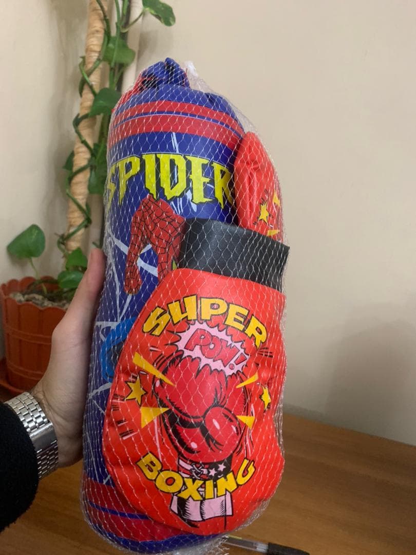 Ensemble de sac de boxe pour enfants Spiderman / Avengers - Jouet & Gaming - صورة حقيقية 10