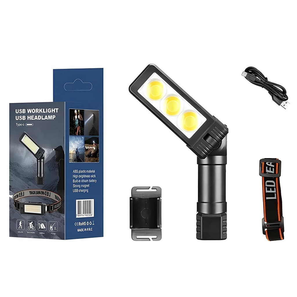 Lampe de Poche LED Portable et Réflecteur 20W - Outillage et Bricolage - صورة 7