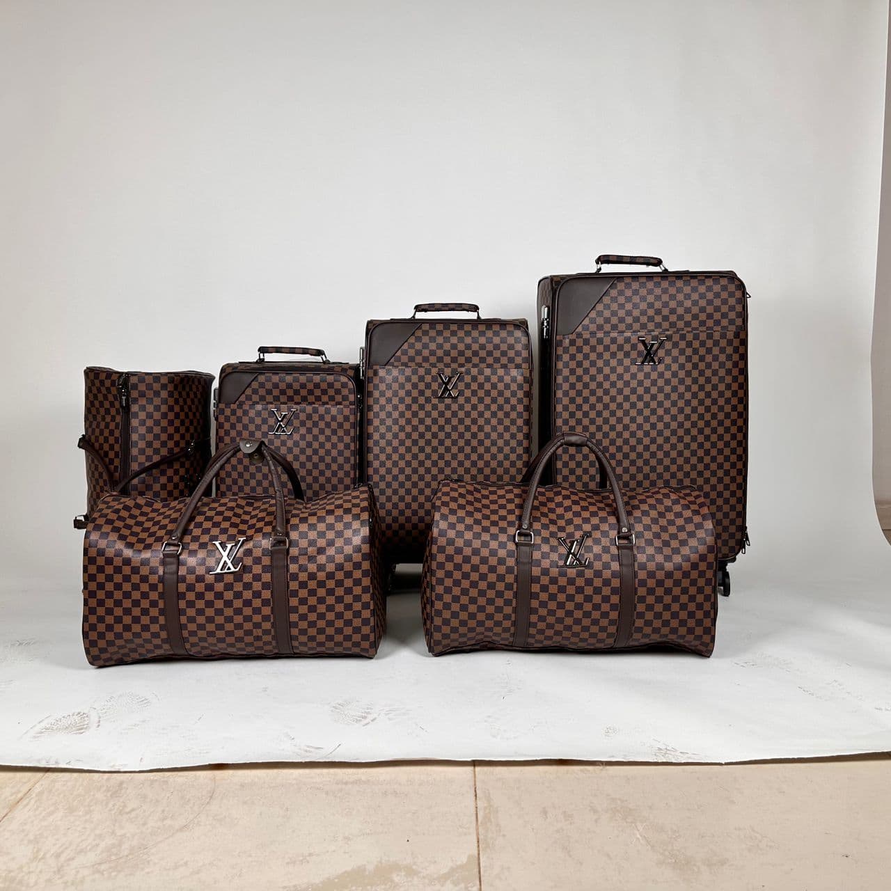 Pack de Valise 6Pcs de Haute Qualité Motif LV - Vacance & Loisir - صورة حقيقية 6