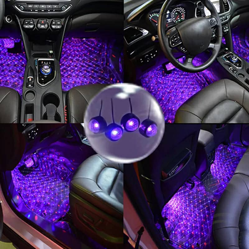 Car atmosphere Lumière RGB 4en1 USB 12V - Accessoires Auto/Moto - صورة 5