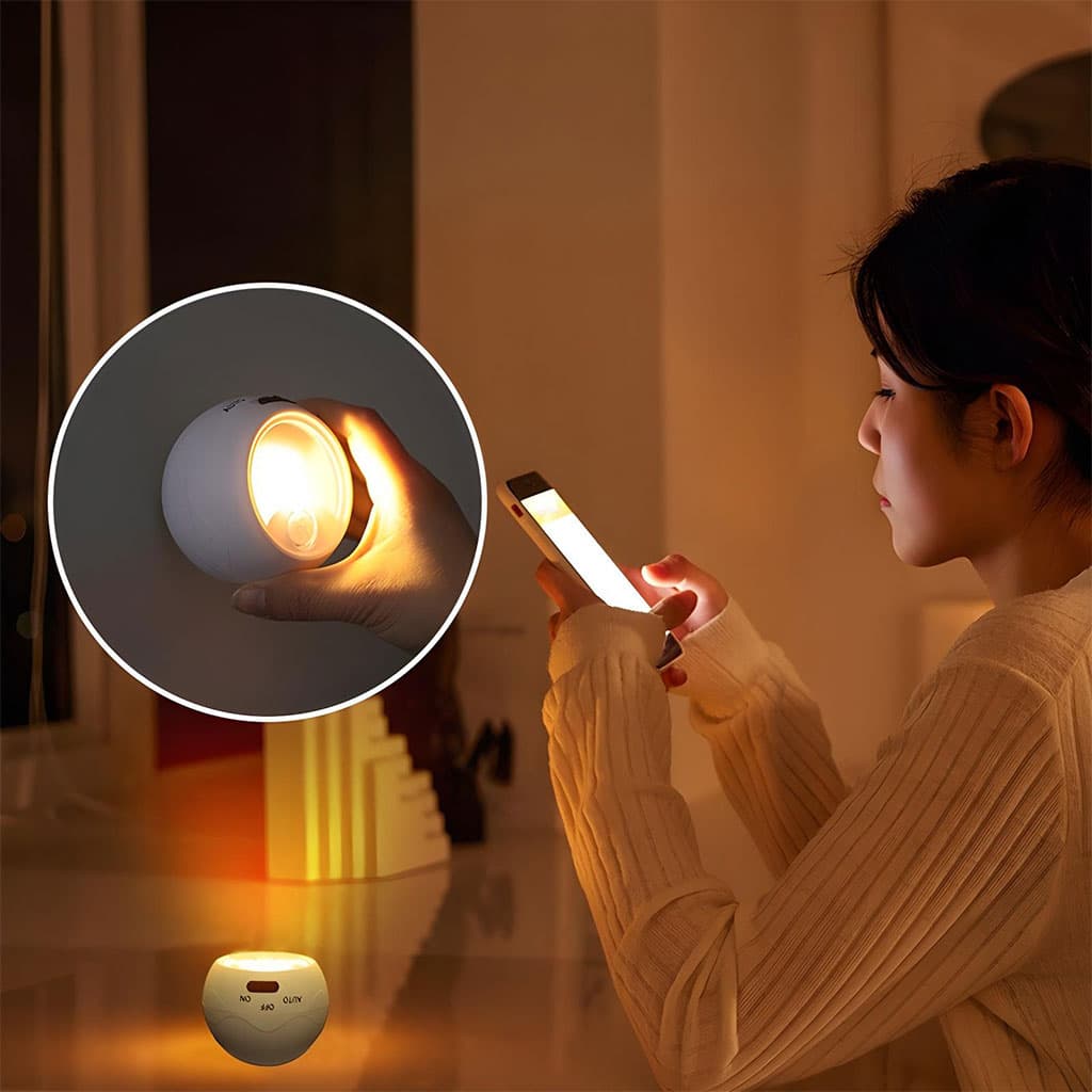 Lampe COB à détecteur de mouvement portable à 360 ° - Décoration - صورة 6