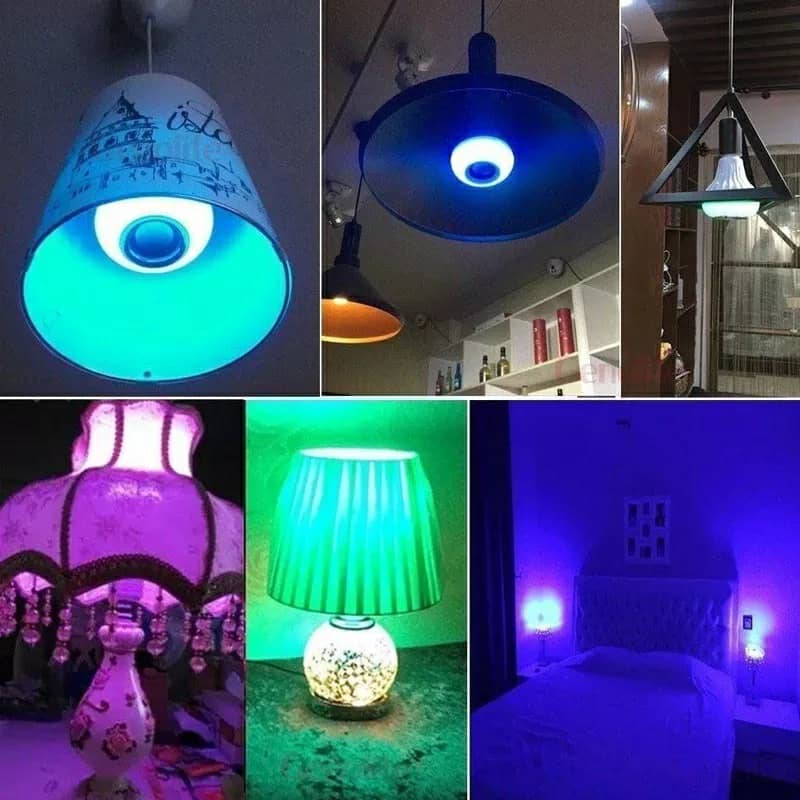 Ampoule Bluetooth Avec Haut-Parleur Rgb Télécommande SansFil - Électronique - صورة 8