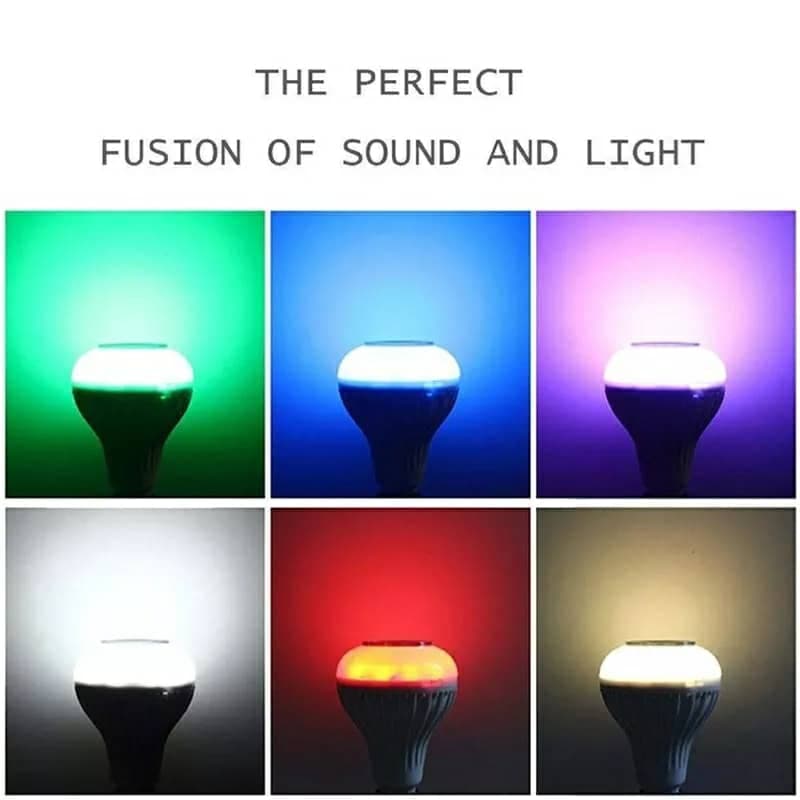 Ampoule Bluetooth Avec Haut-Parleur Rgb Télécommande SansFil - Électronique - صورة 10