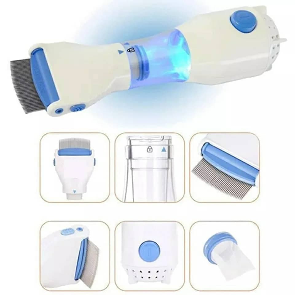 Comb Peigne Anti-Poux Électrique & Nettoyeur Cheveux - Électronique - صورة 6