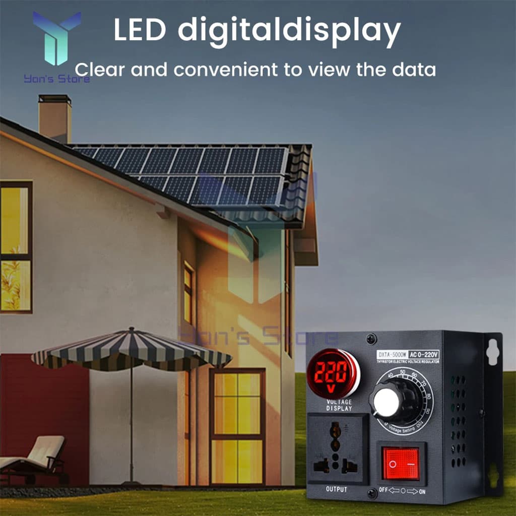 Régulateur de tension SCR AC 230V 4000W - Outillage et Bricolage - صورة 4