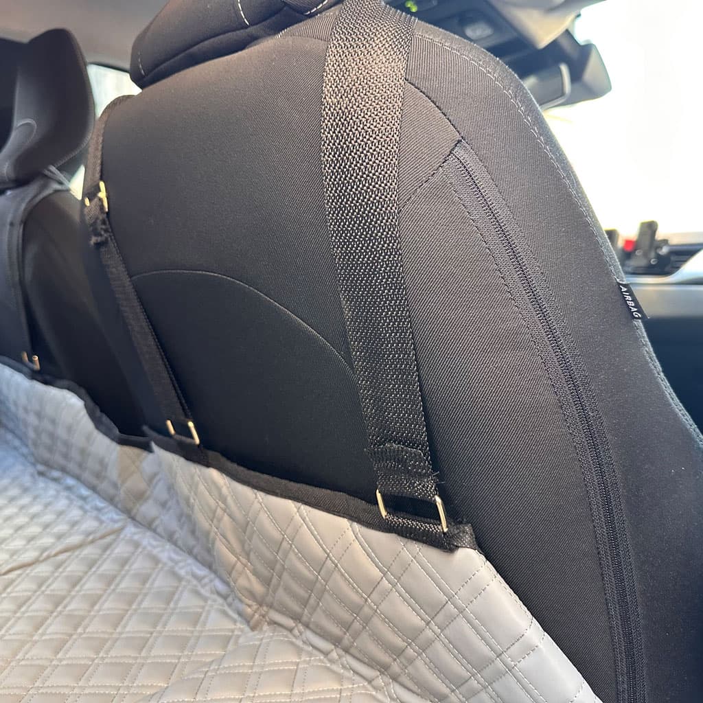 Matelas de Voiture Pliable avec Sangles Solides pour Siege Arrière - Accessoires Auto/Moto - صورة 5