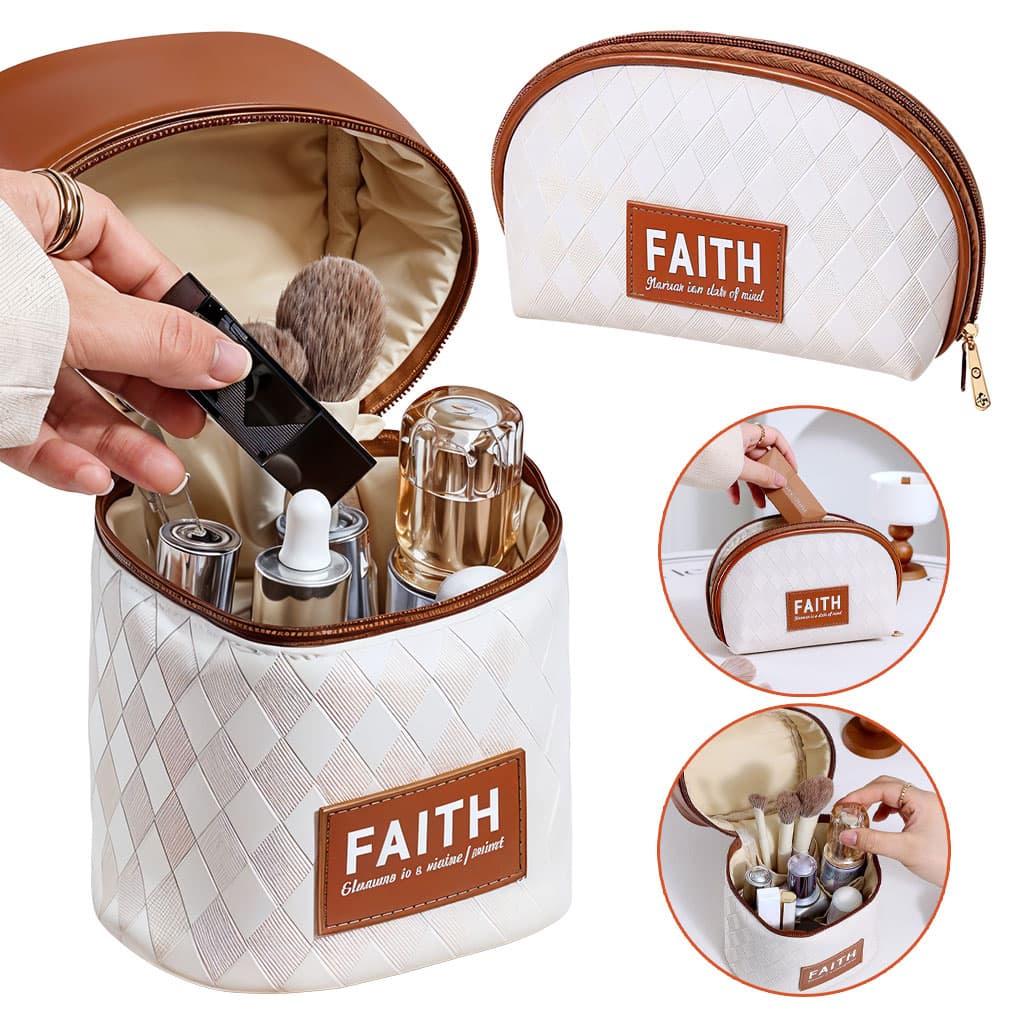 Trousse de maquillage 2en1 compacte avec plusieurs compartiments - Divers - صورة 1
