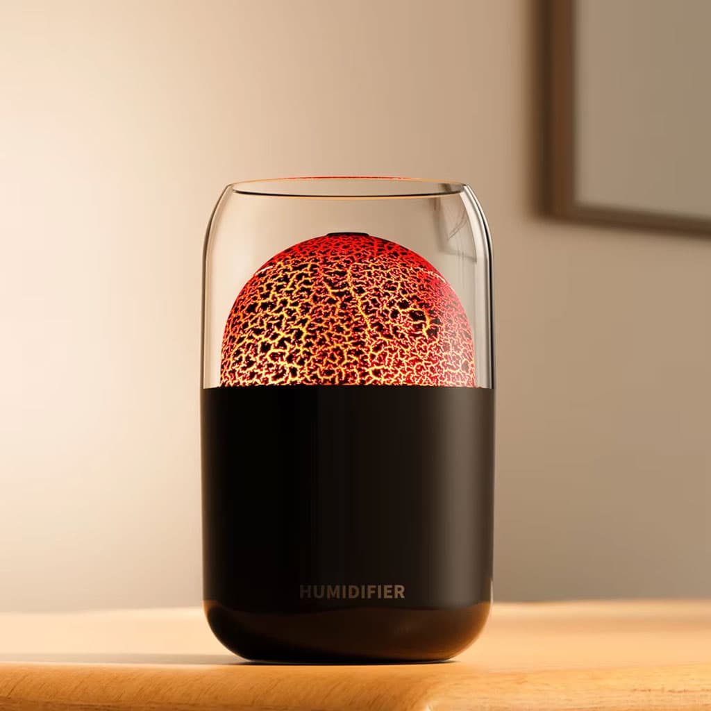 Diffuseur d’arômes Effet Volcan Lumineux 300ML - Décoration - صورة 3