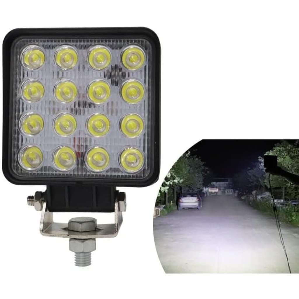 Phare de Travail LED 12V-24V en Aluminium pour Véhicules – مصابيح أمامية LED للألمنيوم 12 – 24 فولت لللمركبات - Accessoires Auto/Moto - صورة 6