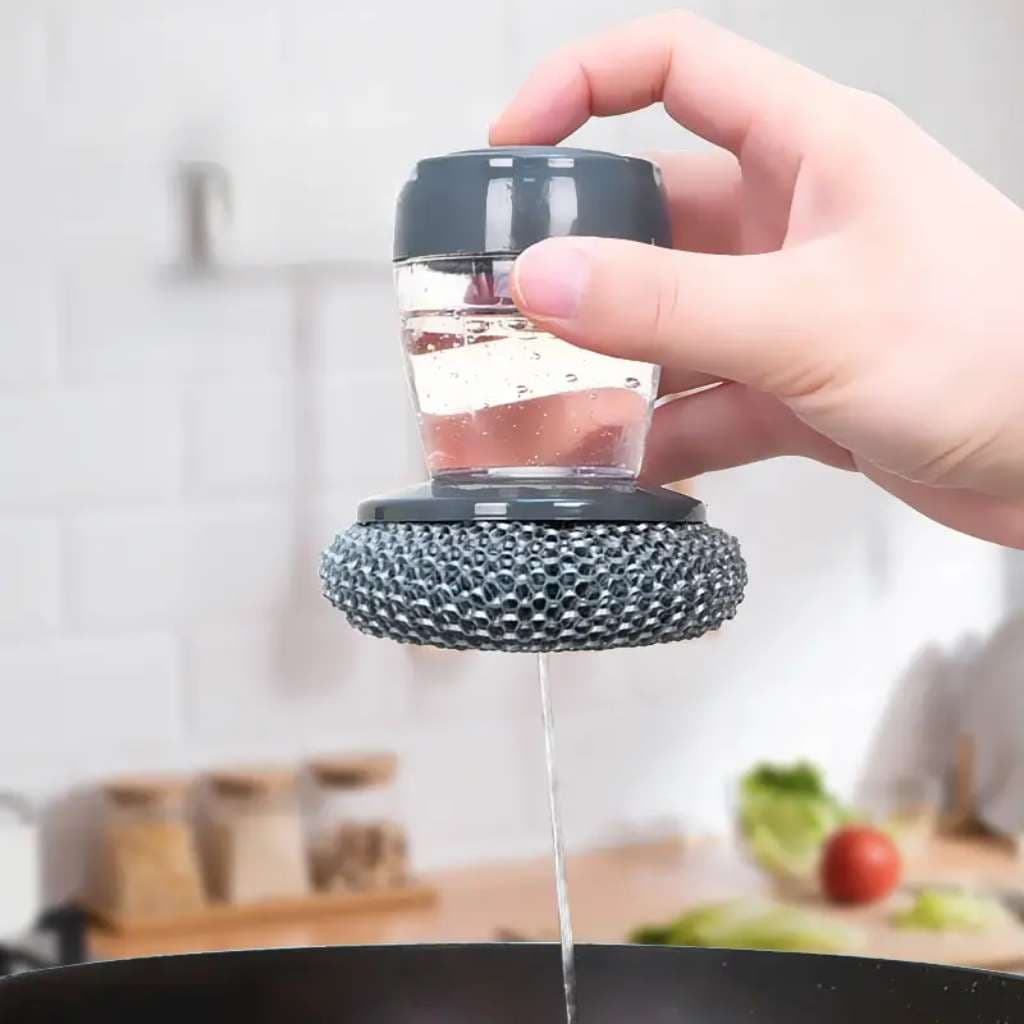 Brosse à Main avec Distributeur de Savon pour Cuisine – فرشاة يدوية بموزع صابون للمطبخ - Cuisine - صورة 2