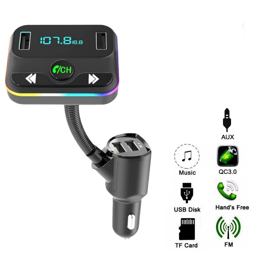 Transmetteur FM Voiture avec Affichage Numérique – مشغل الميديا في السيارة - Accessoires Auto/Moto - صورة 4