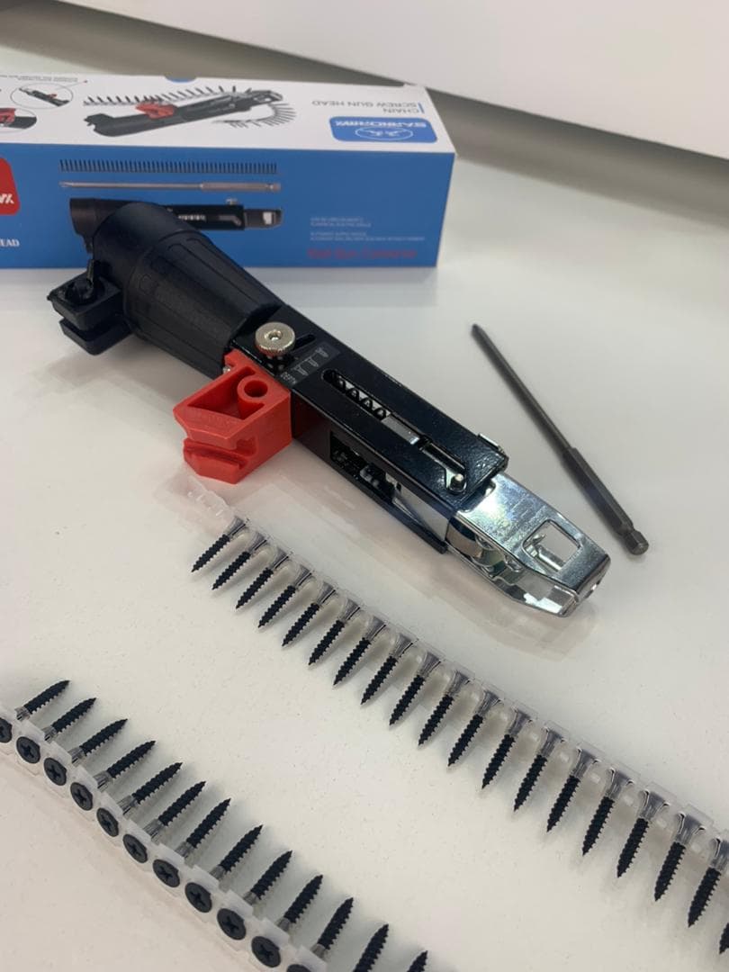 Adaptateur de Cloueur Automatique à Chaîne pour Visseuse – محول مسدس مسامير أوتوماتيكي بسلسلة لمفك البراغي - Outillage et Bricolage - صورة حقيقية 9