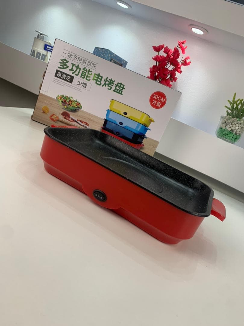 Gril Électrique Antiadhésif d’Intérieur 26cm – شواية كهربائية مضادة للالتصاق للاستخدام الداخلي - Cuisine - صورة حقيقية 8