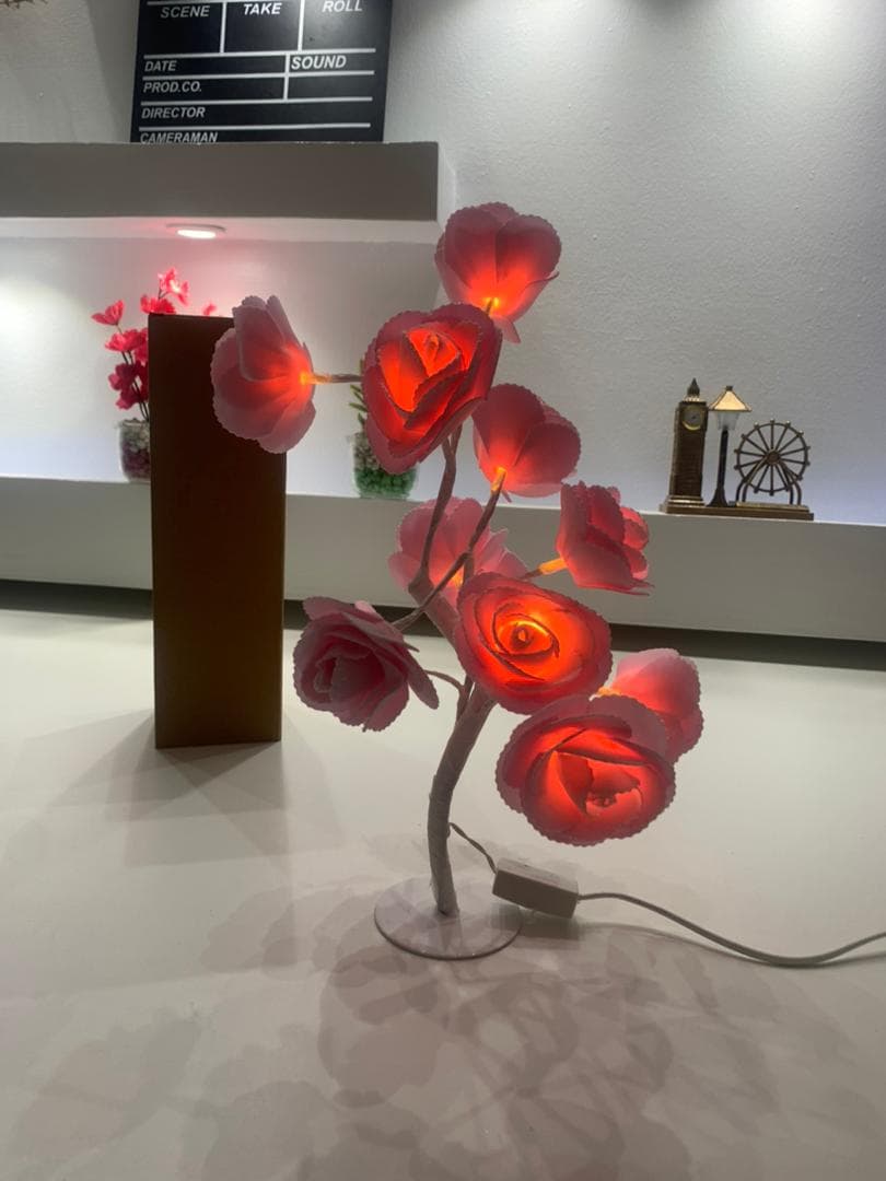 Lampe de Table fleur avec LED – مصباح طاولة زهور - Décoration - صورة حقيقية 11