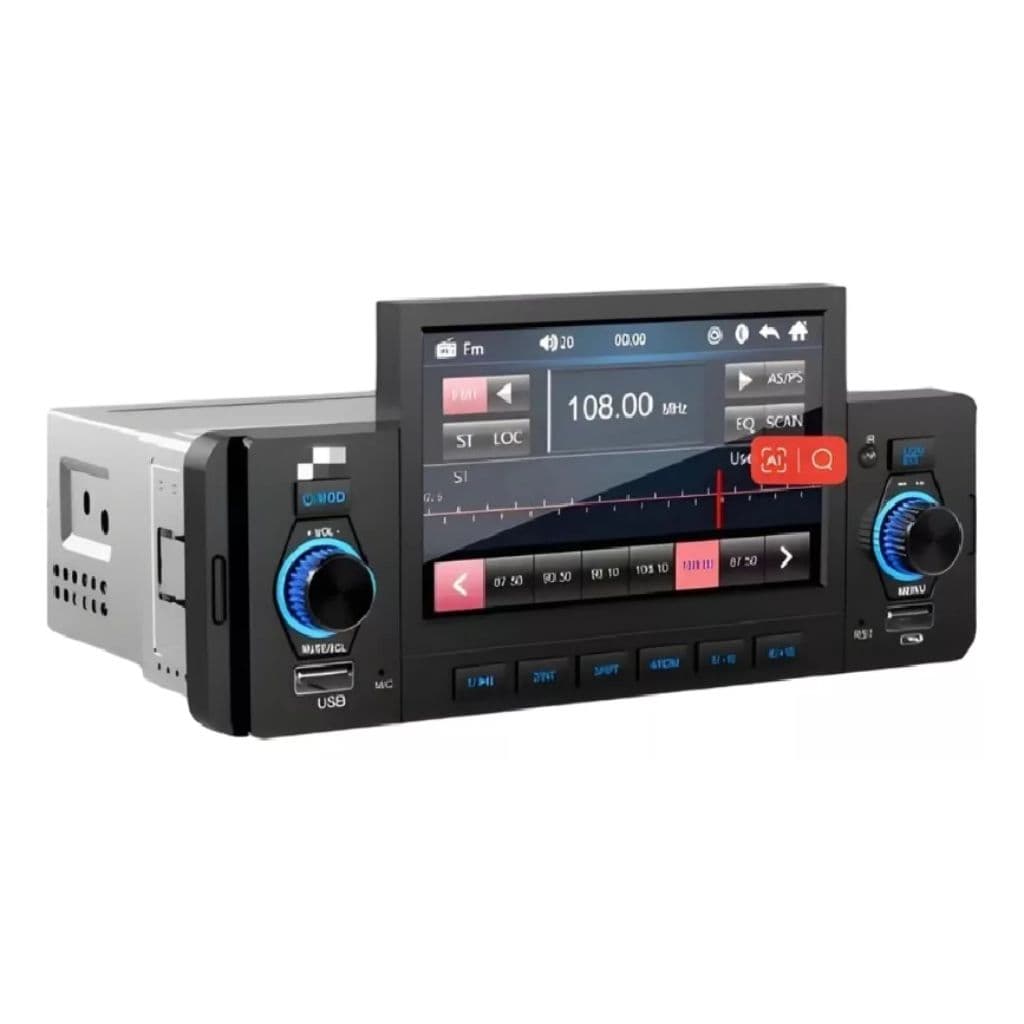 Autoradio Bluetooth avec Écran MP5 et Fonction MirrorLink – راديو سيارة بلوتوث مع شاشة - Accessoires Auto/Moto - صورة 2