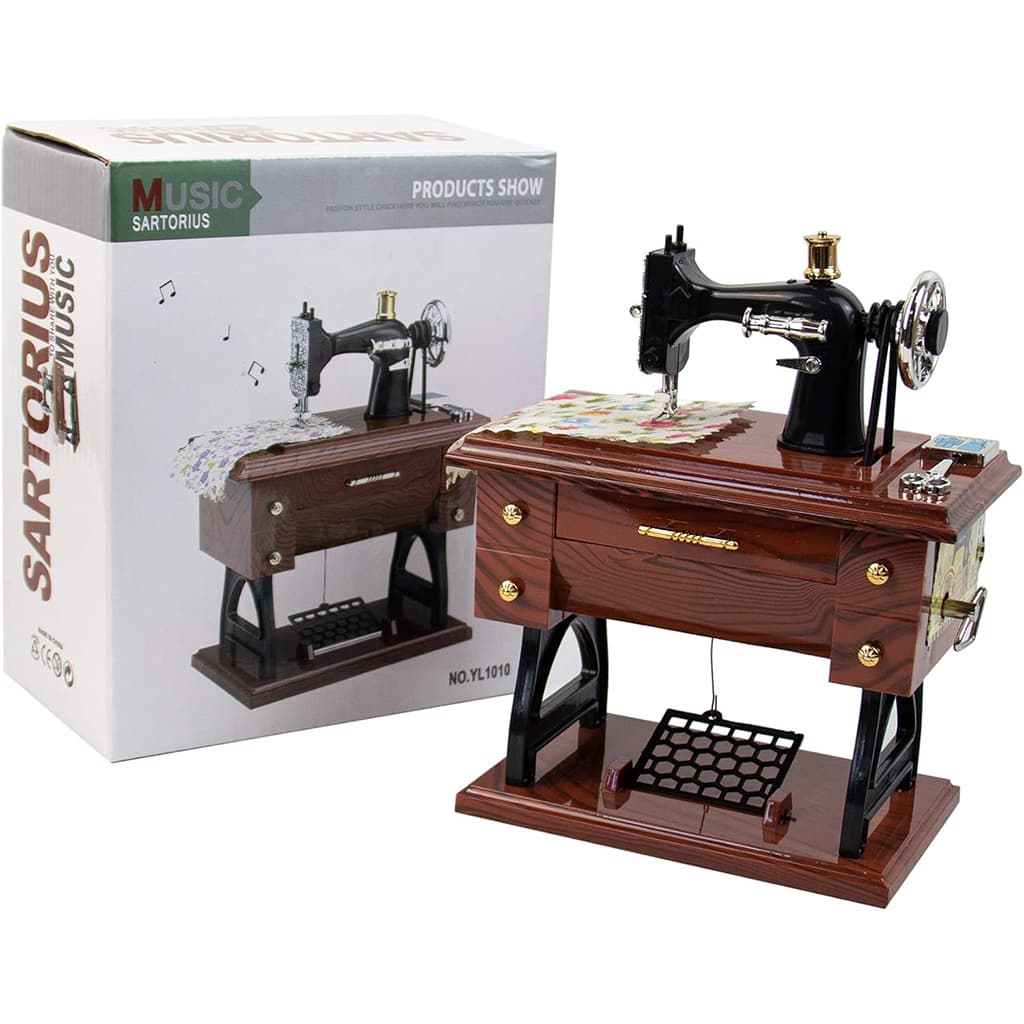 Boîte à Musique Miniature Machine à Coudre – ماكينة خياطة موسيقية - Décoration - صورة 4