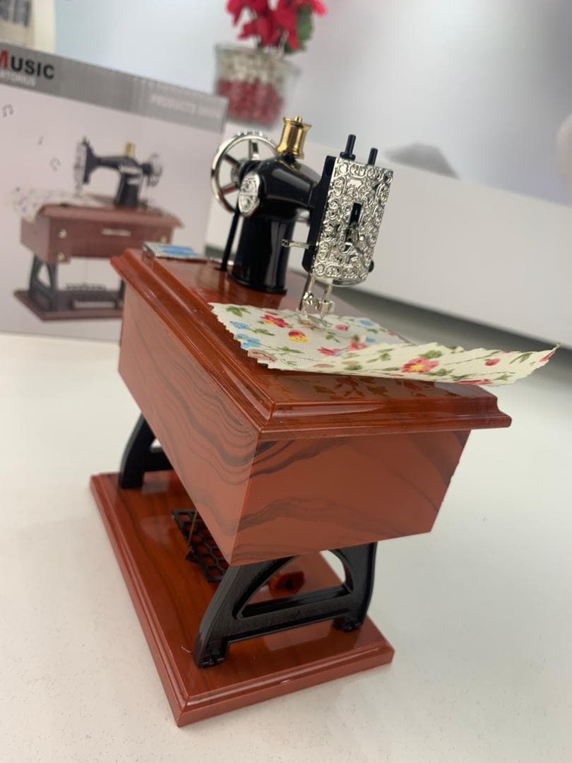 Boîte à Musique Miniature Machine à Coudre – ماكينة خياطة موسيقية - Décoration - صورة حقيقية 10