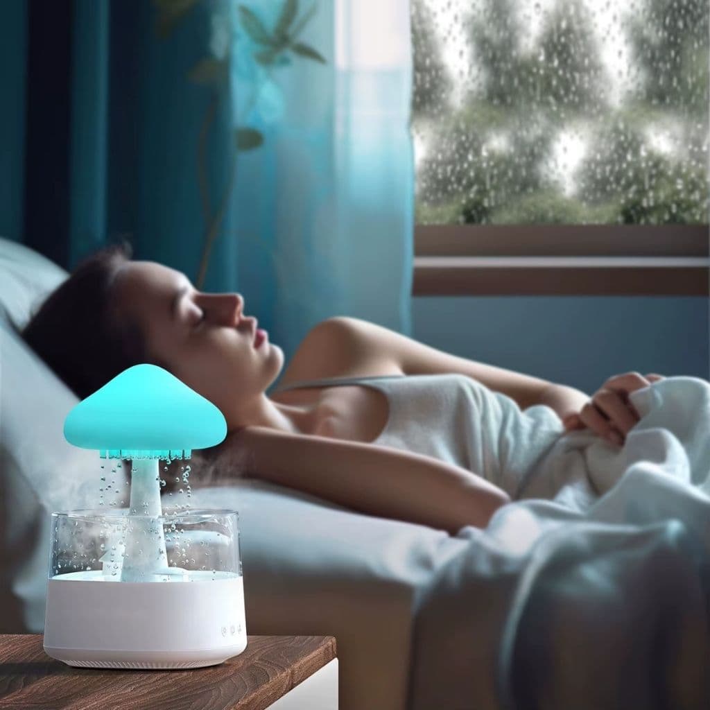 Diffuseur d'Huiles Essentielles Nuage Pluie 300ml et Bluetooth Speaker – معطر بشكل غيمة ممطرة و مكبر صوت بلوتوث - Électronique - صورة 3