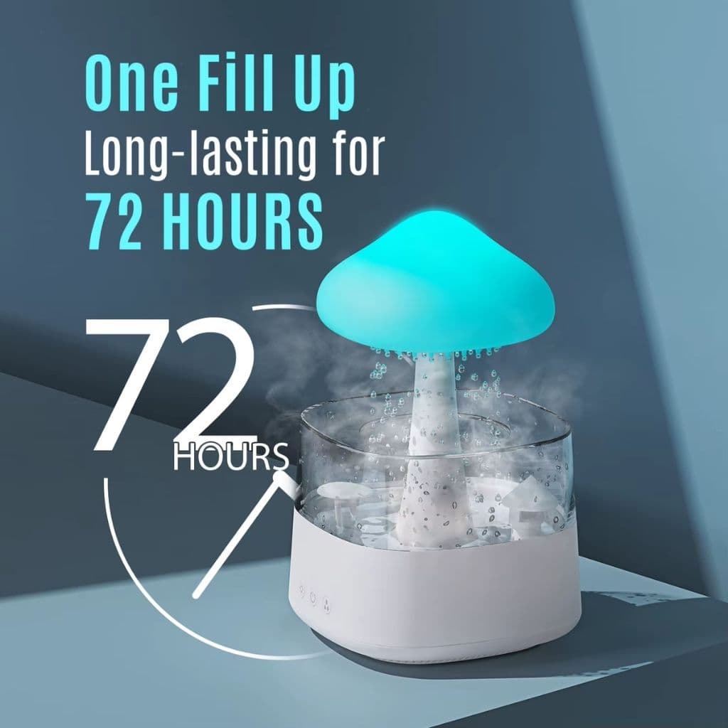 Diffuseur d'Huiles Essentielles Nuage Pluie 300ml et Bluetooth Speaker – معطر بشكل غيمة ممطرة و مكبر صوت بلوتوث - Électronique - صورة 4