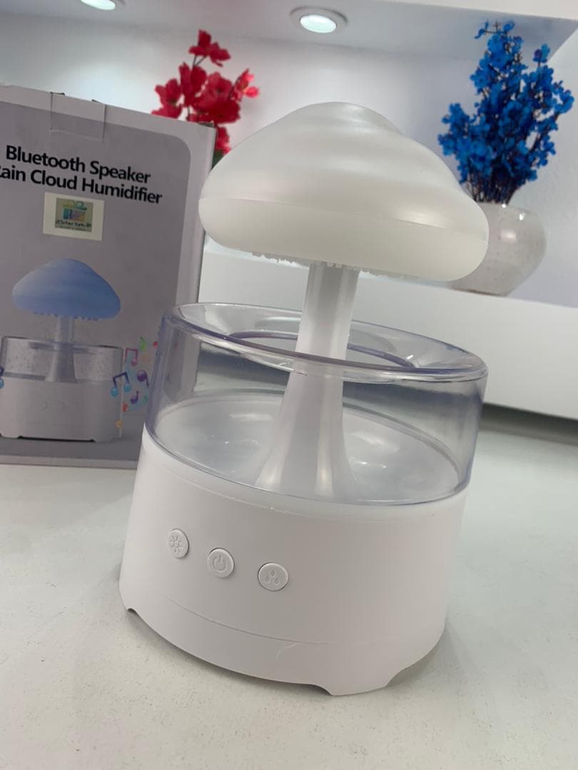 Diffuseur d'Huiles Essentielles Nuage Pluie 300ml et Bluetooth Speaker – معطر بشكل غيمة ممطرة و مكبر صوت بلوتوث - Électronique - صورة حقيقية 11