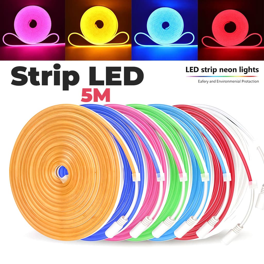 Strip LED 5M Multicolor Effet Neon - شريط إضاءة ملون - Électronique - صورة 1