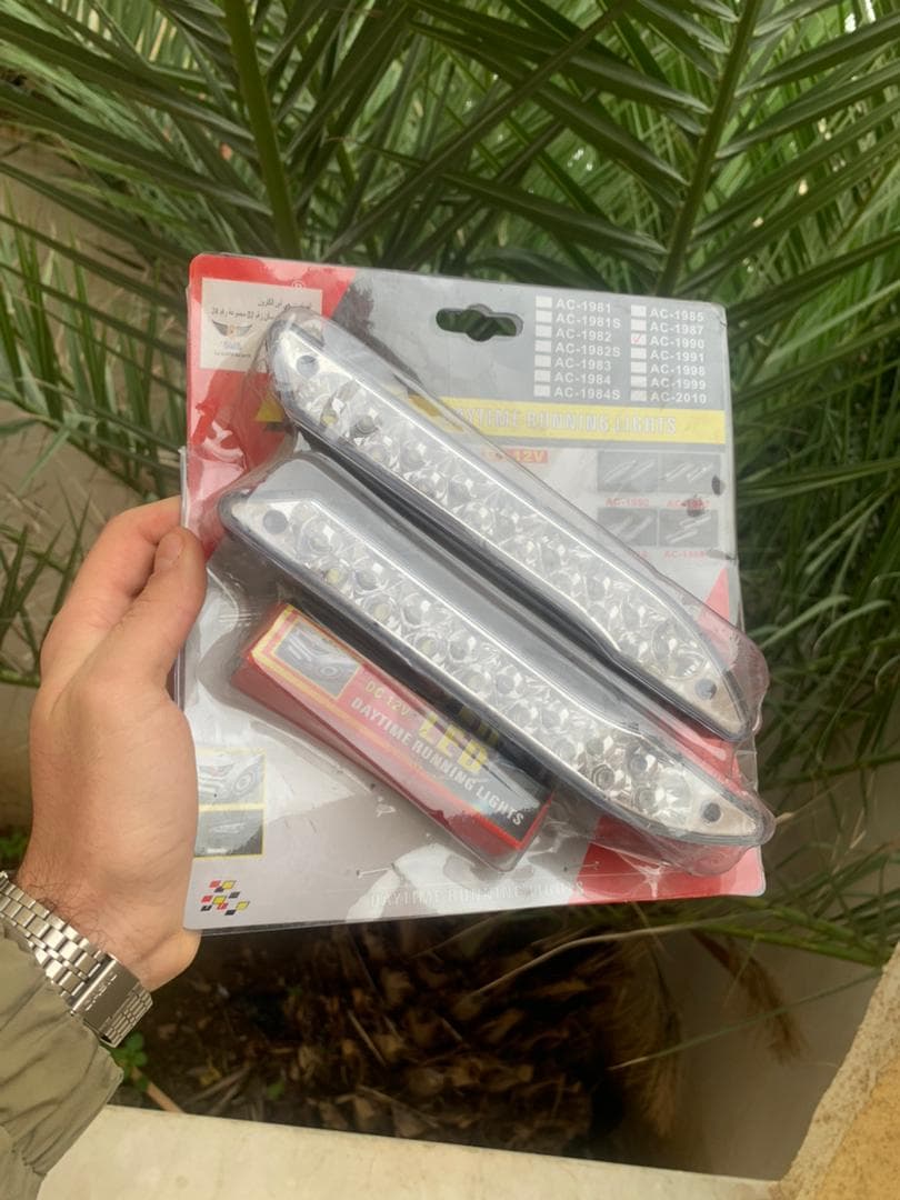 Feux de jour anti-brouillard Standard pour voiture 2 pcs - أضواء نهارية للسيارة - Accessoires Auto/Moto - صورة حقيقية 7