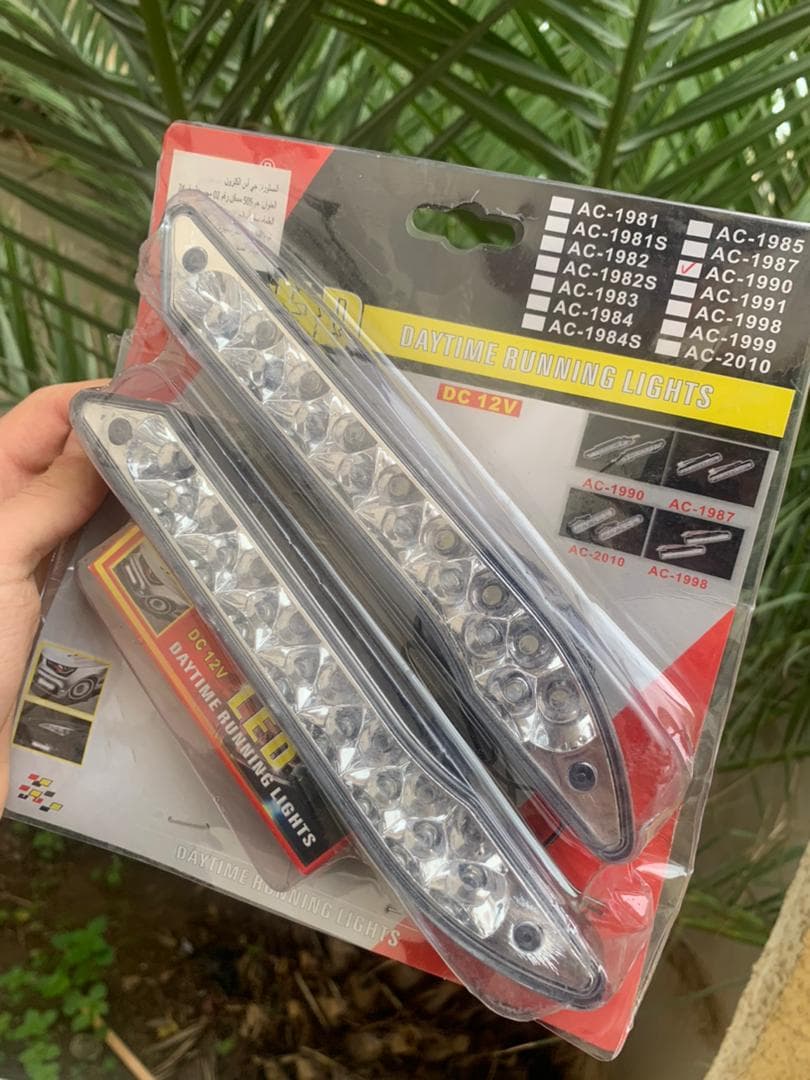 Feux de jour anti-brouillard Standard pour voiture 2 pcs - أضواء نهارية للسيارة - Accessoires Auto/Moto - صورة حقيقية 8