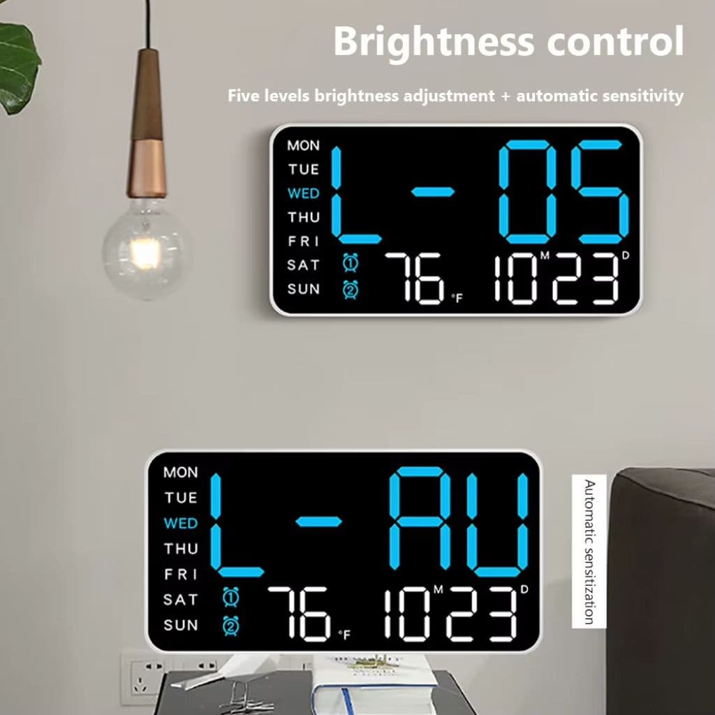 Horloge Murale et Table Numérique à Écran LED Multifunction – ساعة حائط و طاولة رقمية - Électronique - صورة 4