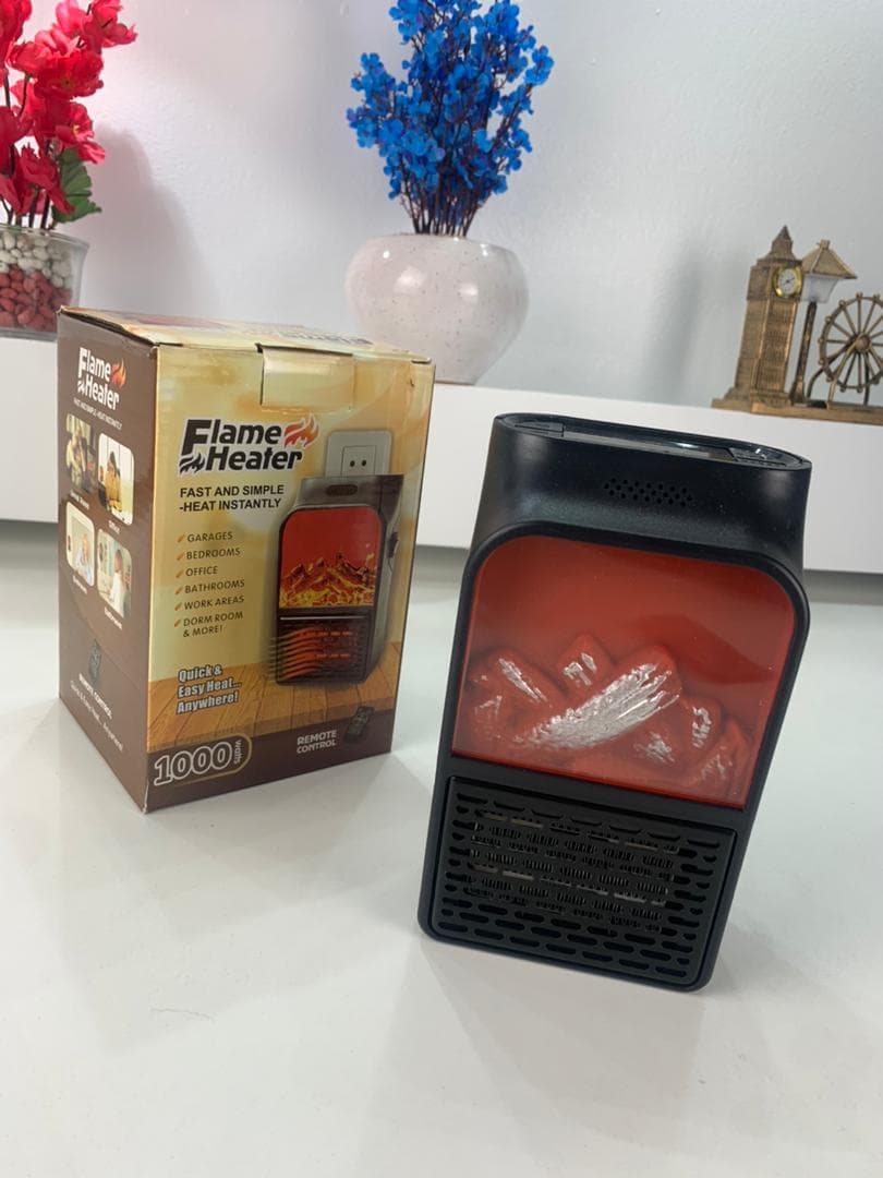 Chauffage Électrique Portable avec Effet Flamme 3D – مدفأة كهربائية محمولة بتأثير اللهب ثلاثي الأبعاد - Électronique - صورة حقيقية 9