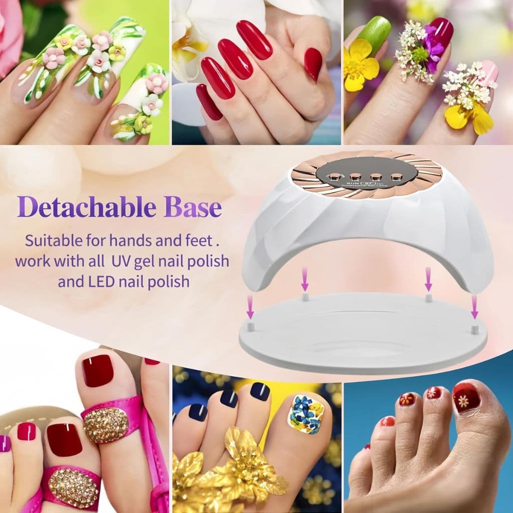 Lampe à Ongles UV LED 268W avec Capteur Automatique et 4 Minuteries – مصباح العناية بالأظافر - Soins et Beauté - صورة 5