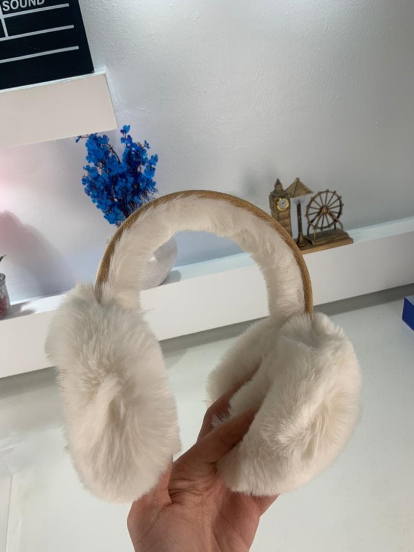 Cache-Oreilles et Casque Audio en Fausse Fourrure pour Femmes – سماعات رأس دافئة - Électronique - صورة حقيقية 7
