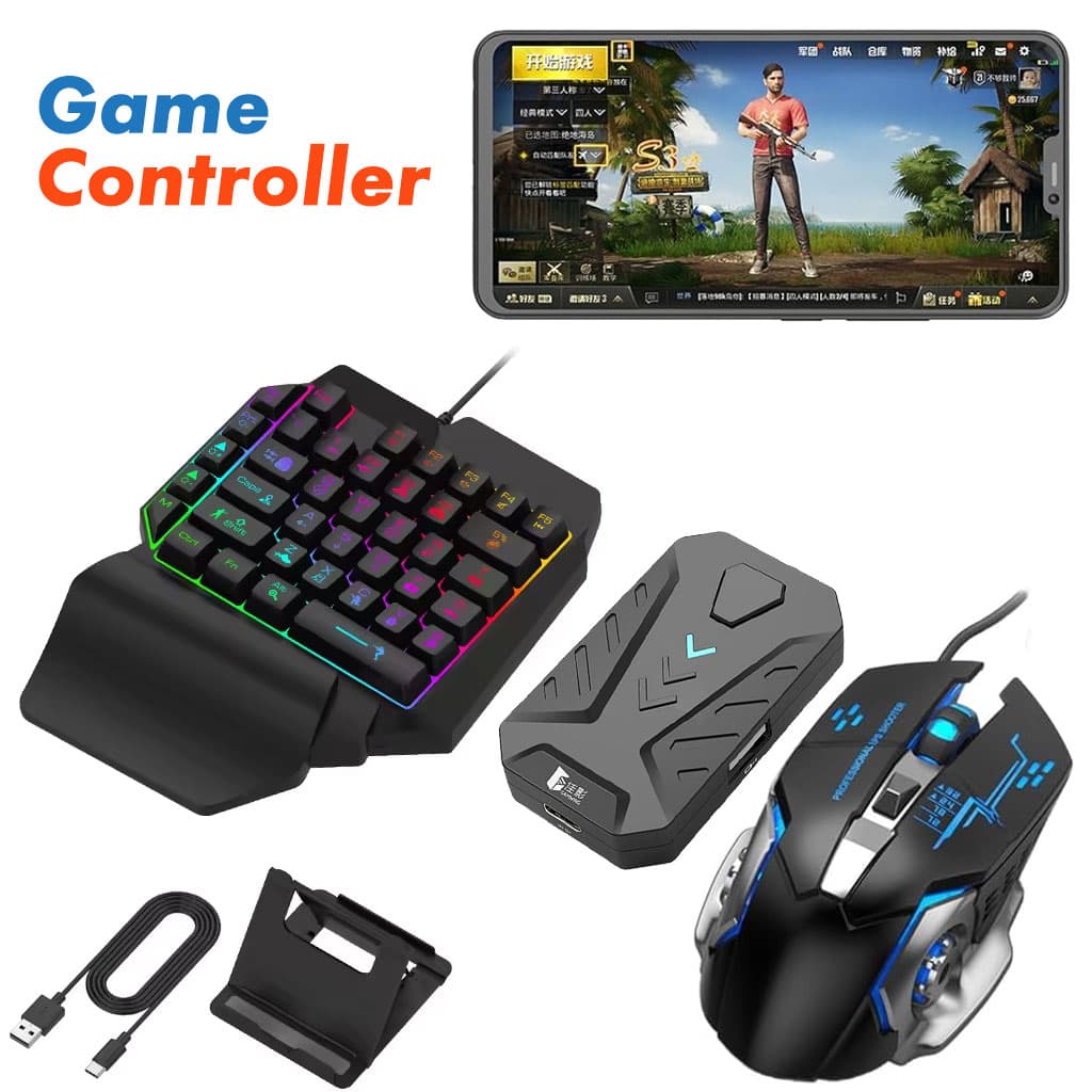 Mix Pro Clavier Souris 4en1 Pour smartphone Gaming PUBG-Fortnite - Électronique - صورة 1