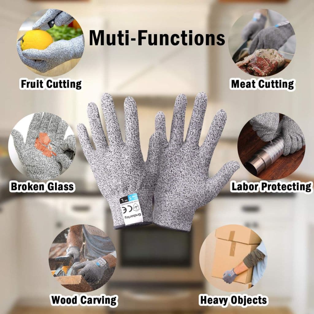 Gant de Protection Anti-Coupure Gant de Sécurité de Niveau 5 – قفازات المقاومة للقطع - Outillage et Bricolage - صورة 6