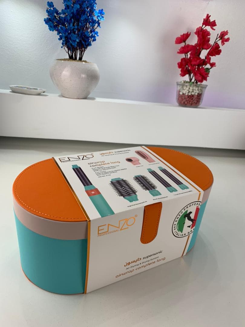 ENZO PROFESSIONAL Kit Supersonic Air Styler 6 en 1 - طقم مصفف الشعر - Électronique - صورة حقيقية 15