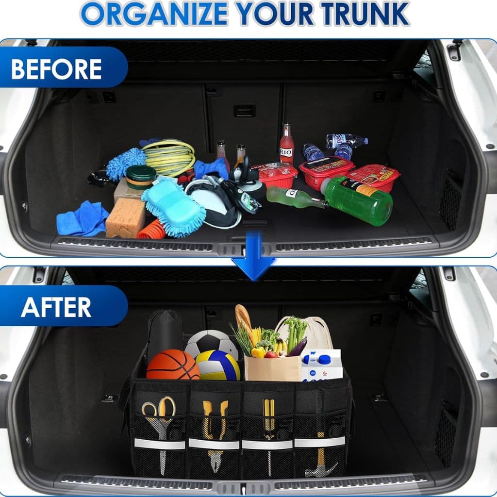 Organisateur de Coffre Pliable et Imperméable avec Multi-Compartiments – صندوق تنظيم الأغراض قابل للطي ومقاوم للماء - Accessoires Auto/Moto - صورة 5