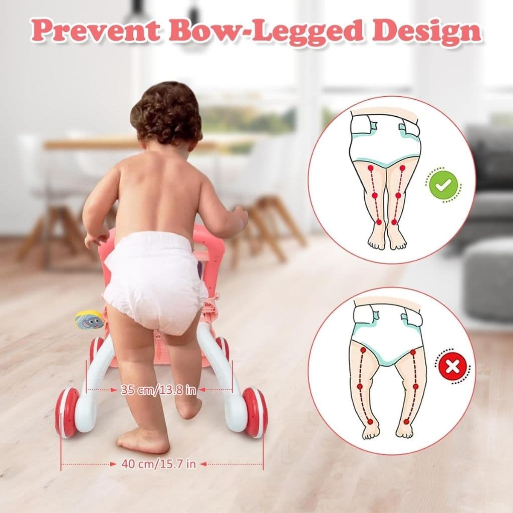 Trotteur Éducatif 2 en 1 avec Tableau de Dessin et Panneau Musical pour Bébé – مشاية تعليمية 2 في 1 مع لوحة رسم ولوحة موسيقية للأطفال - Jouet & Gaming - صورة 8