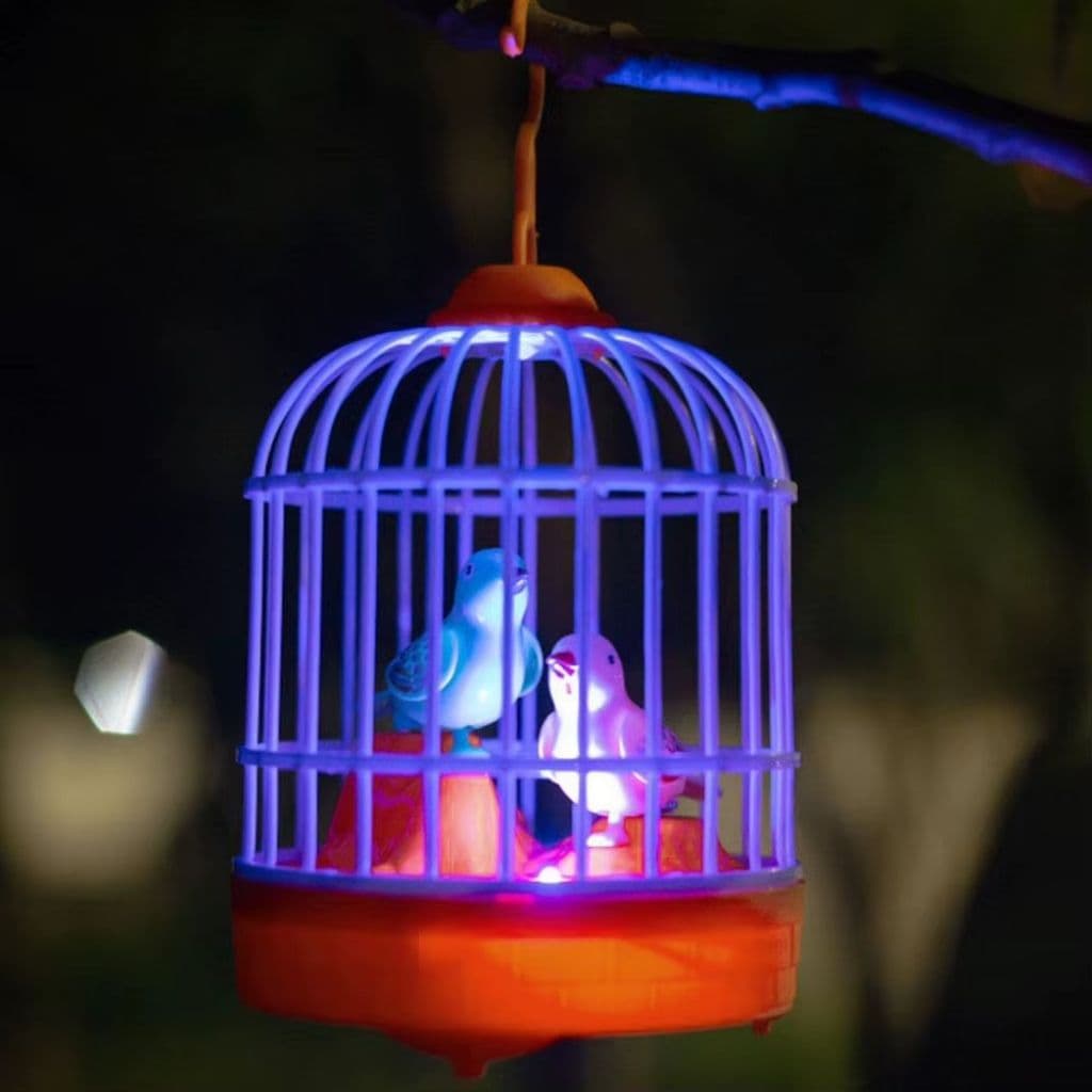 Jouet Électrique de Simulation de Cage à Oiseaux avec Contrôle Sonore – لعبة قفص الطيور المكررة للكلام - Jouet & Gaming - صورة 3