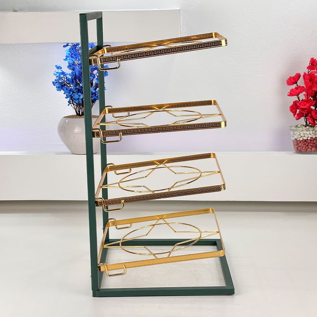 Étagère Porte Gâteaux à 4 Niveaux – رف تقديم أطباق الحلويات بـ 4 مستويات - Maison - صورة حقيقية 4